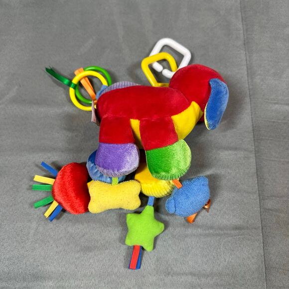 RARE Baby Gund Tutti Frutti 58331 Red Dog Hanging Activity Toy Plush Lovey - Picture 3 of 10